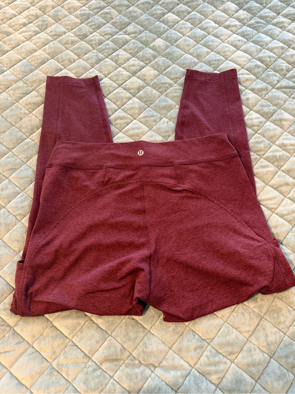 lululemon athletica Burgundy Leggings with pockets size 14
